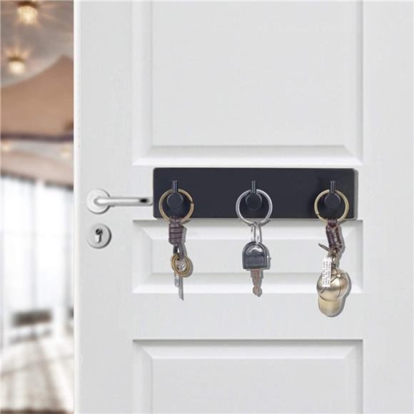 Key Holder for Wall Self Adhesive Key Hook for Wall No Damage Key Rack for Wall - Picture 2 of 6